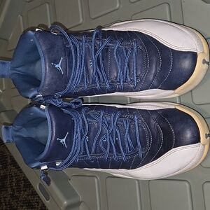 Mens Air Jordan 12 Retro Obsidian  Blue/white Sneakers. 2020 Size 9